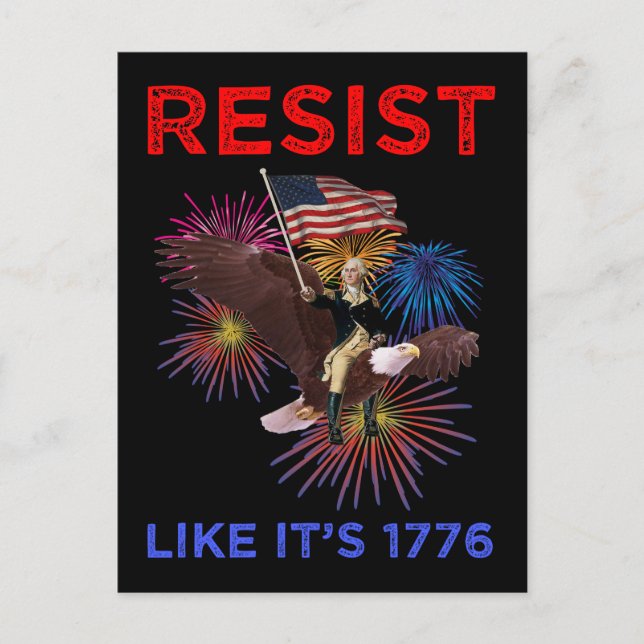 Postal Resist Like It's 1776 (Anverso)