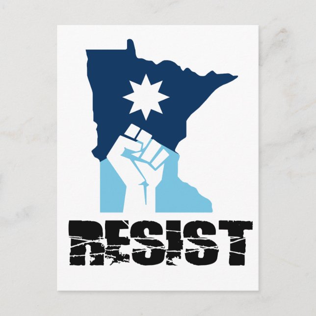 Postal Resist Minnesota Raised Fist (Anverso)