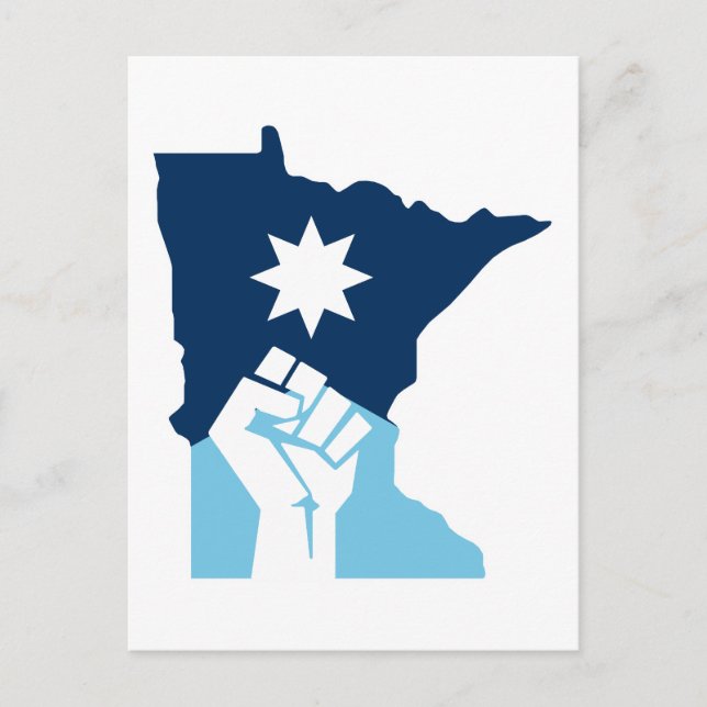 Postal Resist Minnesota Raised Fist (Anverso)