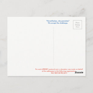 Postal #RESIST Postcard—JULY TREVOR