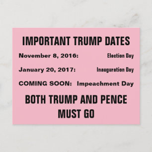 Postal Resistencia al día de la inculpación de Trump