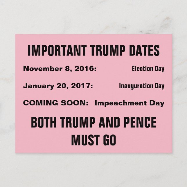 Postal Resistencia al día de la inculpación de Trump (Anverso)