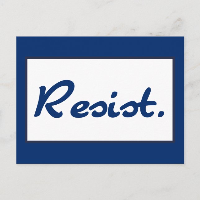 Postal Resistencia azul (Anverso)