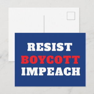 Postal Resistir Boicot Impugnar