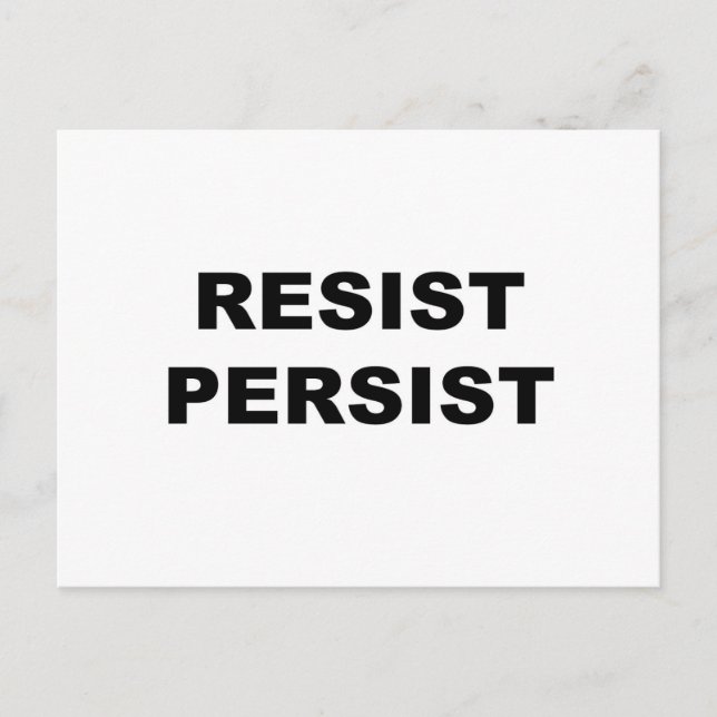 POSTAL RESISTIR PERSISTIR (Anverso)