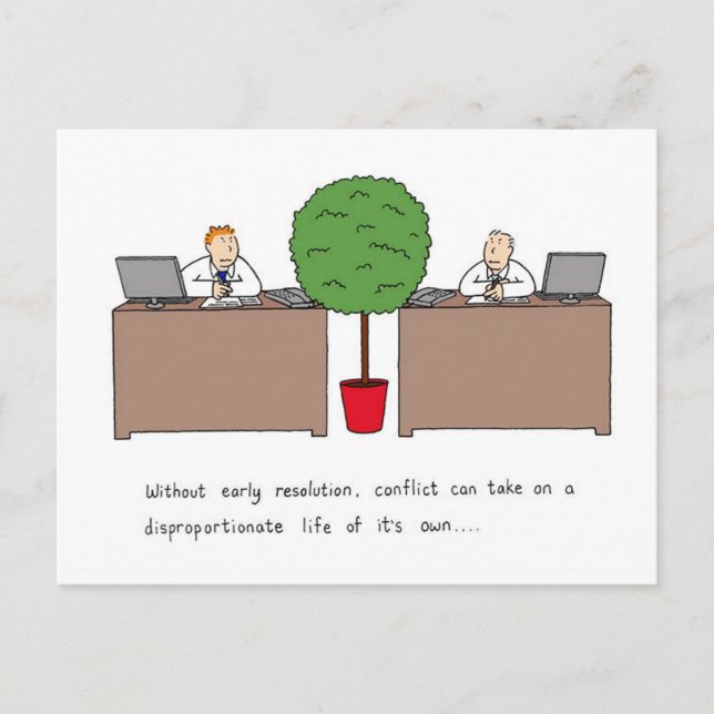 Postal Resolución de conflictos en el lugar de trabajo, P (Anverso)