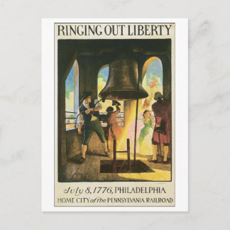 Postal Resonando la libertad, 8 de julio de 1776 en Filad