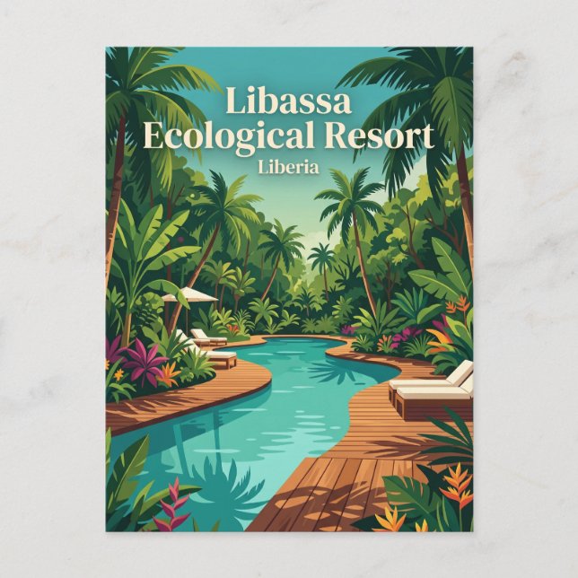 Postal Resort Ecológico Libassa Liberia (Anverso)