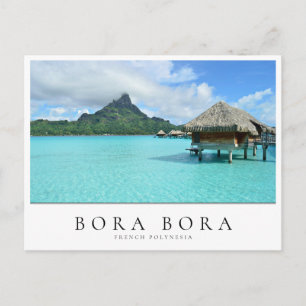 Postal Resort sobre el agua en Bora Bora, Polinesia Franc