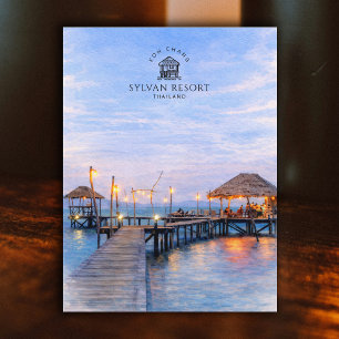 Postal Resort Sylvan, Koh Chang, Tailandia Acuarela