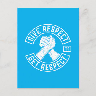 Postal Respetar El Respeto De MC Biker Inspirador