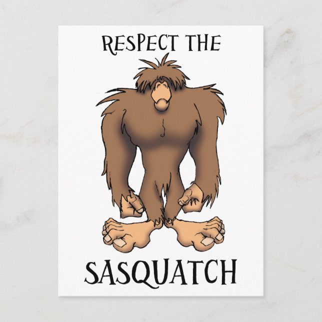 POSTAL RESPETAR EL SASQUATCH (Anverso)
