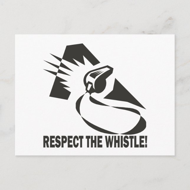 Postal Respetar El Silbato (Anverso)