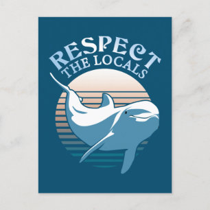 Postal Respeto a los lugareños - Cita de Conciencia sobre