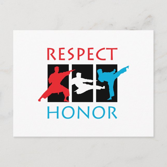 Postal Respeto por el honor (Anverso)