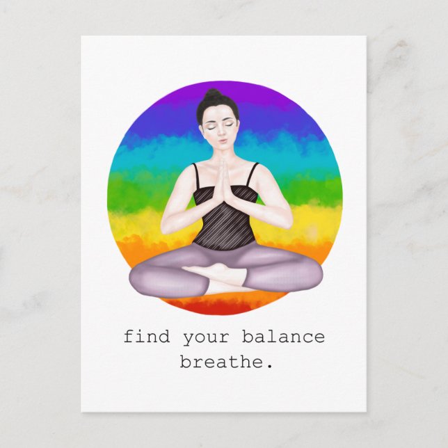 Postal respira. chakras (Anverso)