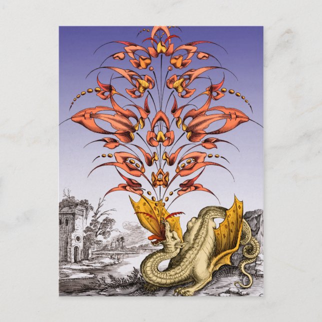 Postal Respiración de dragón (Anverso)