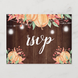 Postal Respuesta a la Boda de Luces de Otoño de la Cosech