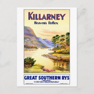 Postal Restauración de la Poster de Viajes de Killarney I