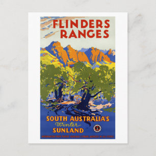 Postal Restauración de Poster de viajes de cosecha austra
