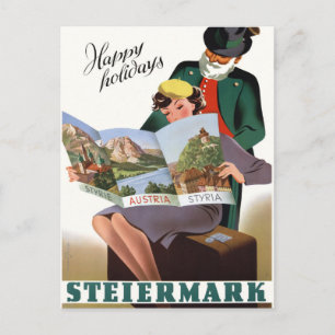 Postal Restauración de Steiermark Styria Vintage Travel P