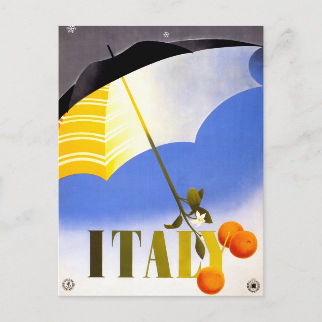 Postal Restauración del invierno en Italia de Poster de V (Anverso)