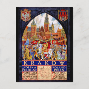 Postal Restauración del Poster de viajes de la vieja ciud