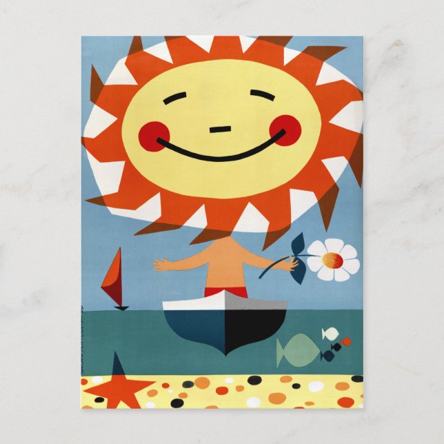 Postal Restauración del Poster de Viajes de Portugal Vint (Anverso)