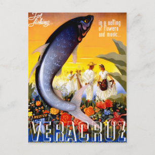 Postal Restauración del Poster de Viajes Vintage de Verac