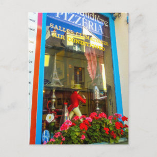 Postal Restaurante de arquitectura francesa Cityscape Str