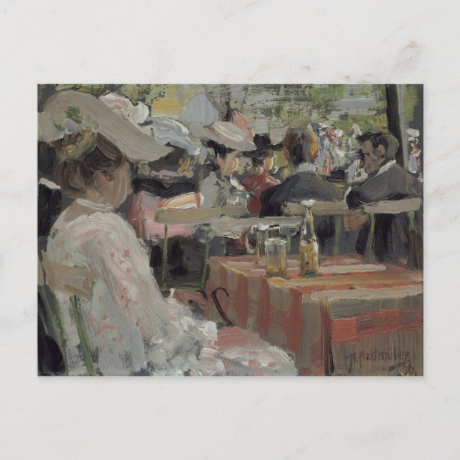 Postal Restaurante Garden, 1906 (Anverso)