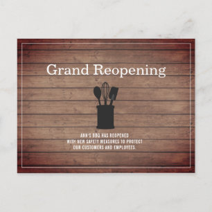 Postal Restaurante Grand ReOpening Food Wood Crock