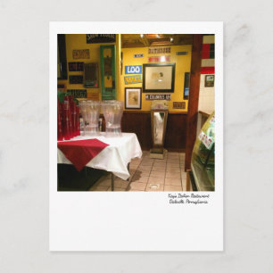 Postal Restaurante italiano Daleville PA postcard-Kay