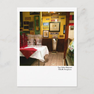 Postal Restaurante italiano Daleville PA postcard-Kay