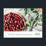 Postal Restaurante moderno Nuevo evento de marca comercia<br><div class="desc">Moderno Restaurante Nuevo Evento Marca Marketing Postcard. Perfecto para recordarle a los huéspedes fiestas de vacaciones,  fiestas de Navidades,  fiestas de oficina y más.</div>