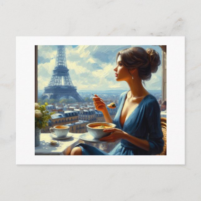 Postal Restaurante Paris, (Anverso)