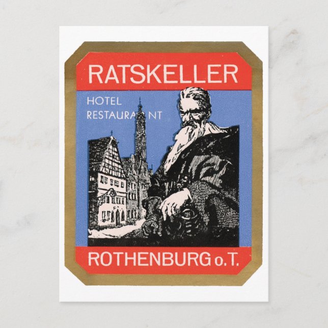 Postal Restaurante Ratskeller Hotel (Anverso)