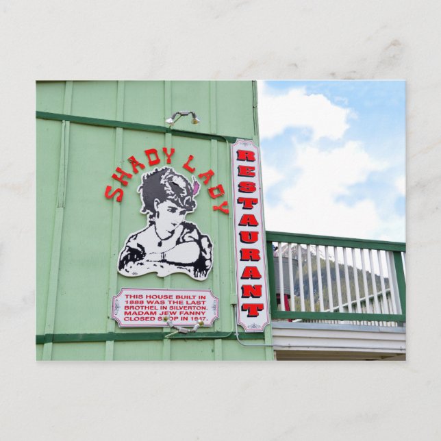 Postal Restaurante Shady Lady (Anverso)