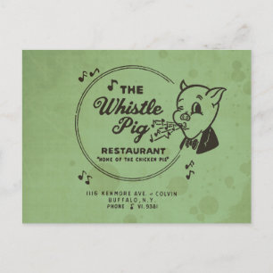 Postal Restaurante Whistle Pig