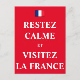 Postal Restez calme et visitez la France