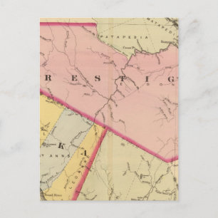 Postal Restigouche, condados de Madawaska, NB