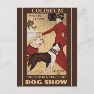 Postal Restituido Vintage Chicago Kennel Club