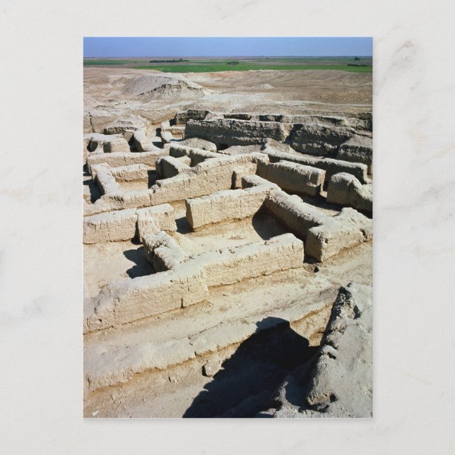 Postal Restos de las casas (Anverso)