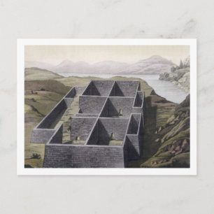 Postal Restos de un palacio inca en Callo, Perú, de 'Le