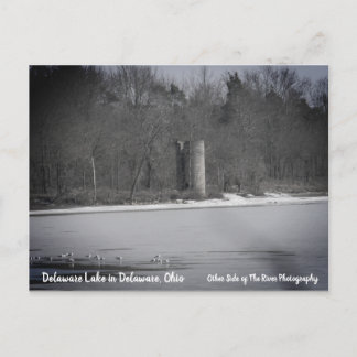 Postal Restos de un viejo silo en el lago Delaware