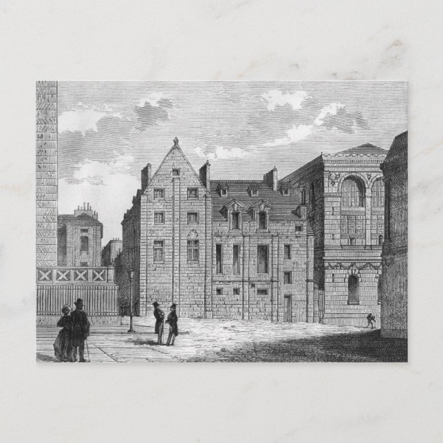 Postal Restos del Colegio de Montaigu, c.1850 (Anverso)