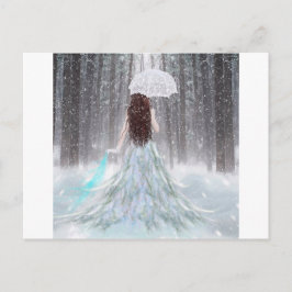 Postal Resumen Angel Winter Snow Princess