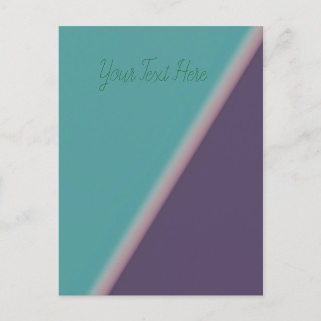 Postal Resumen Art Turquoise Purple (Anverso)