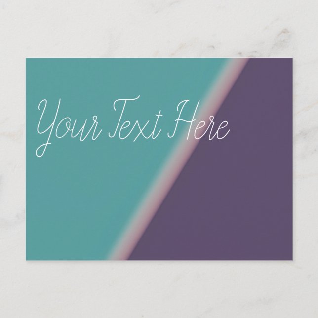 Postal Resumen Art Turquoise Purple (Anverso)