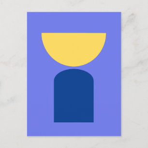 Postal Resumen Arte moderno Formas geométricas Sage Green